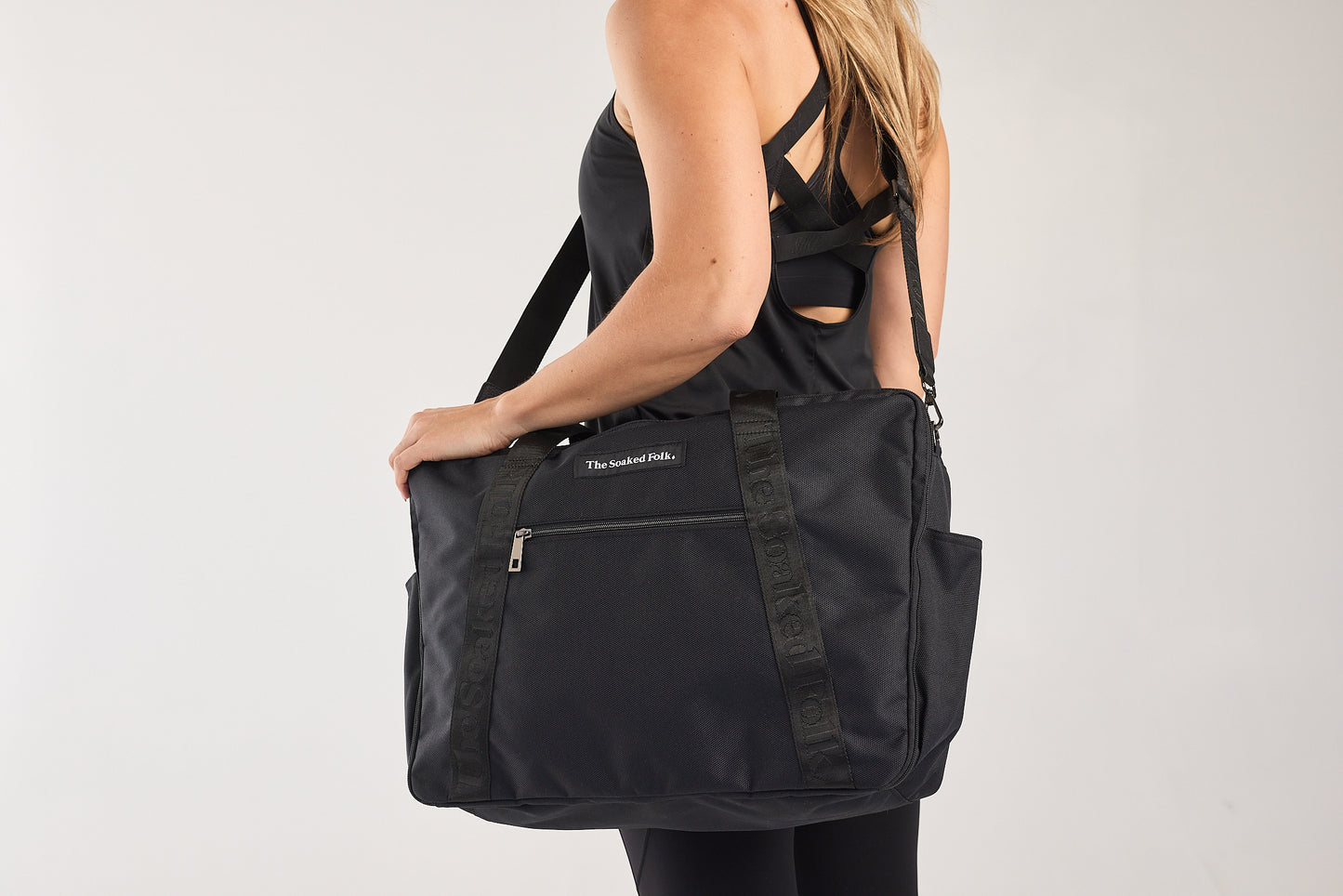 The Soaked Tote - Blue Graphite