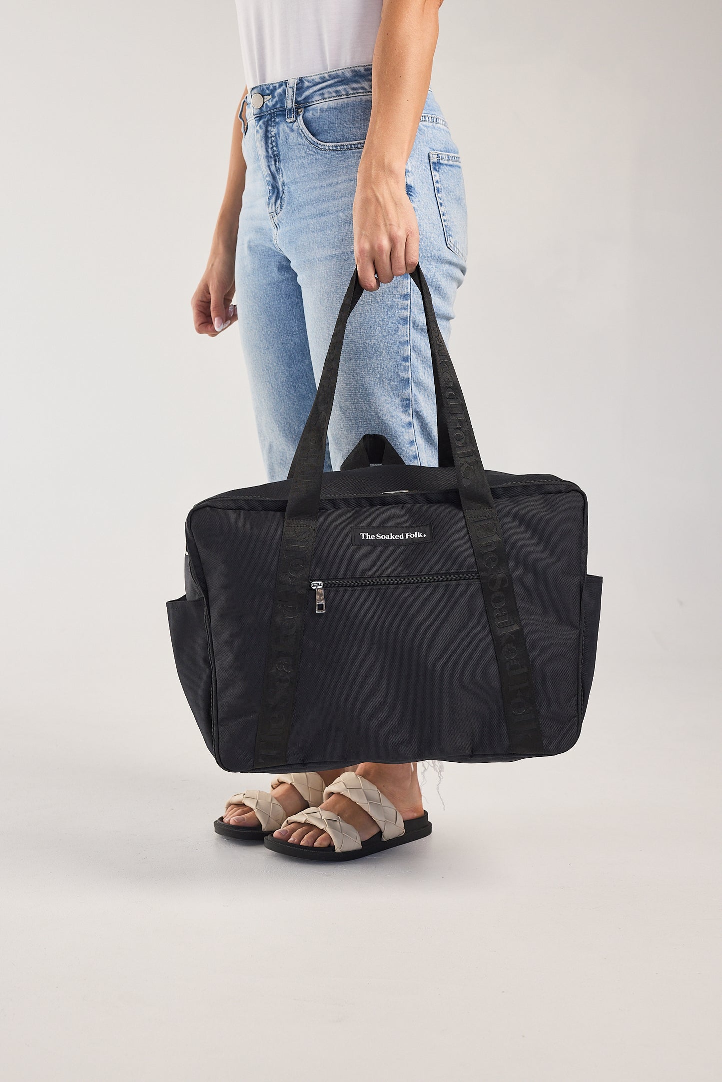 The Soaked Tote - Blue Graphite