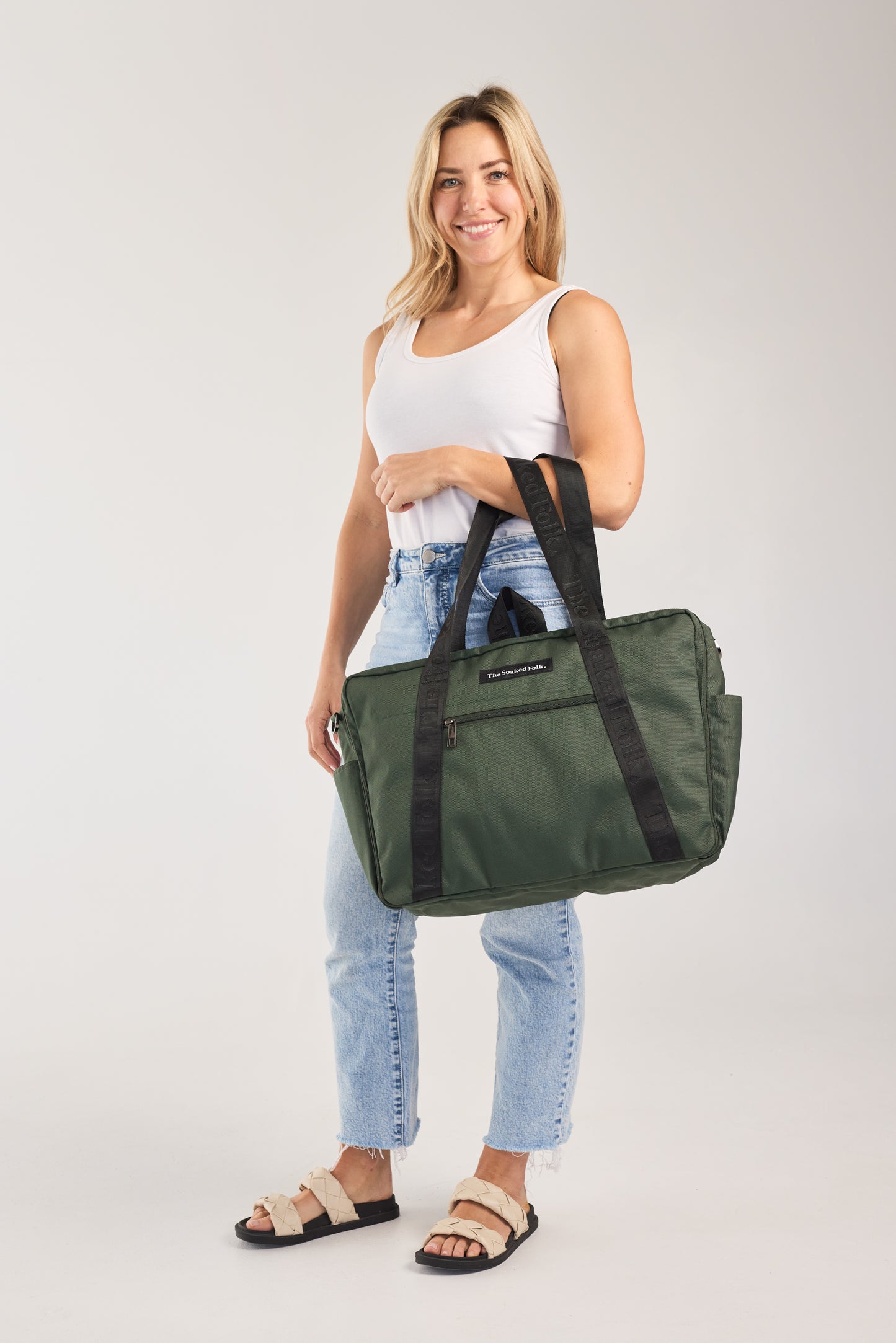 The Soaked Tote - Forest Green