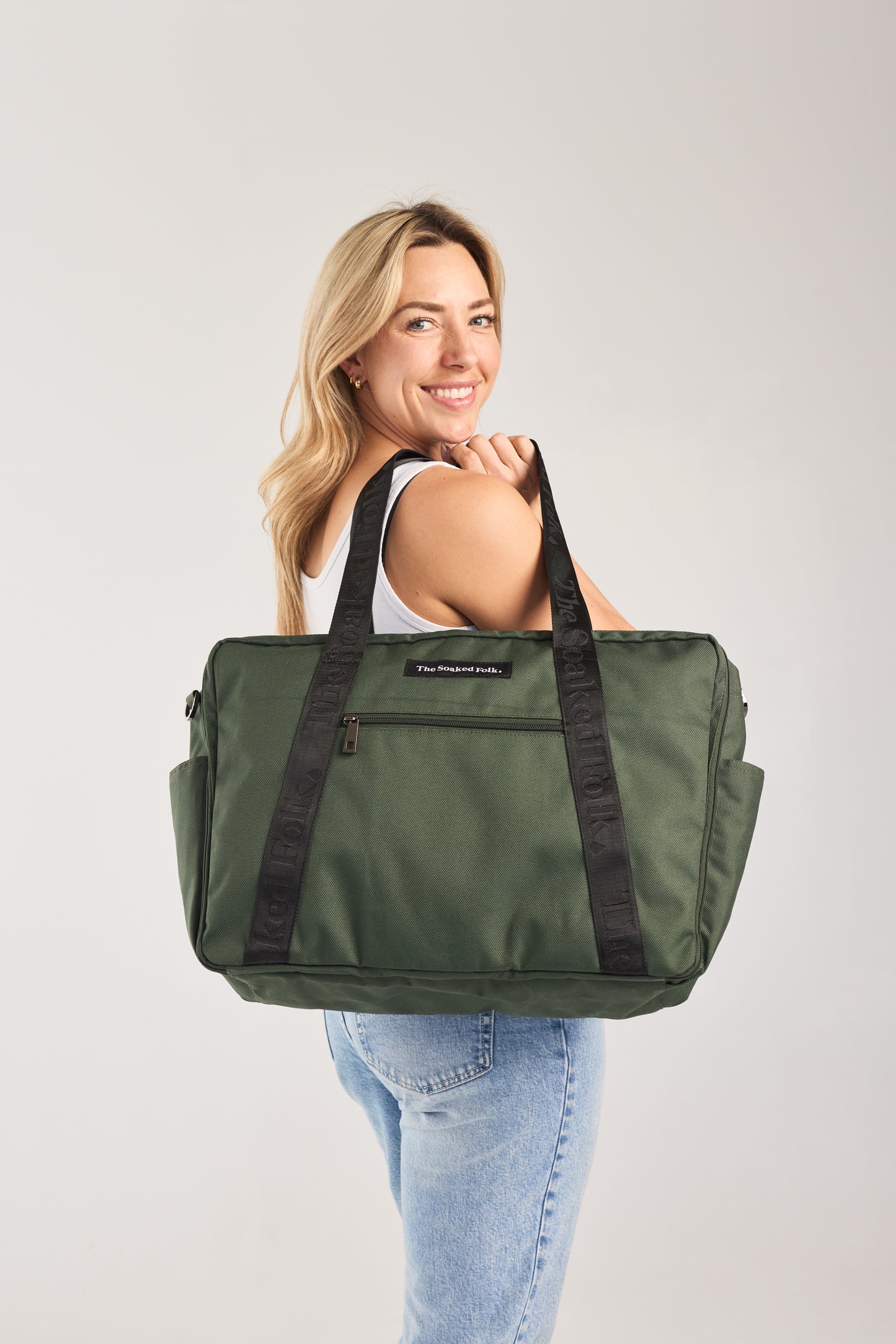 The Soaked Tote - Forest Green
