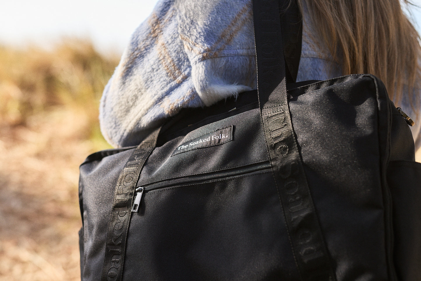 The Soaked Tote - Blue Graphite