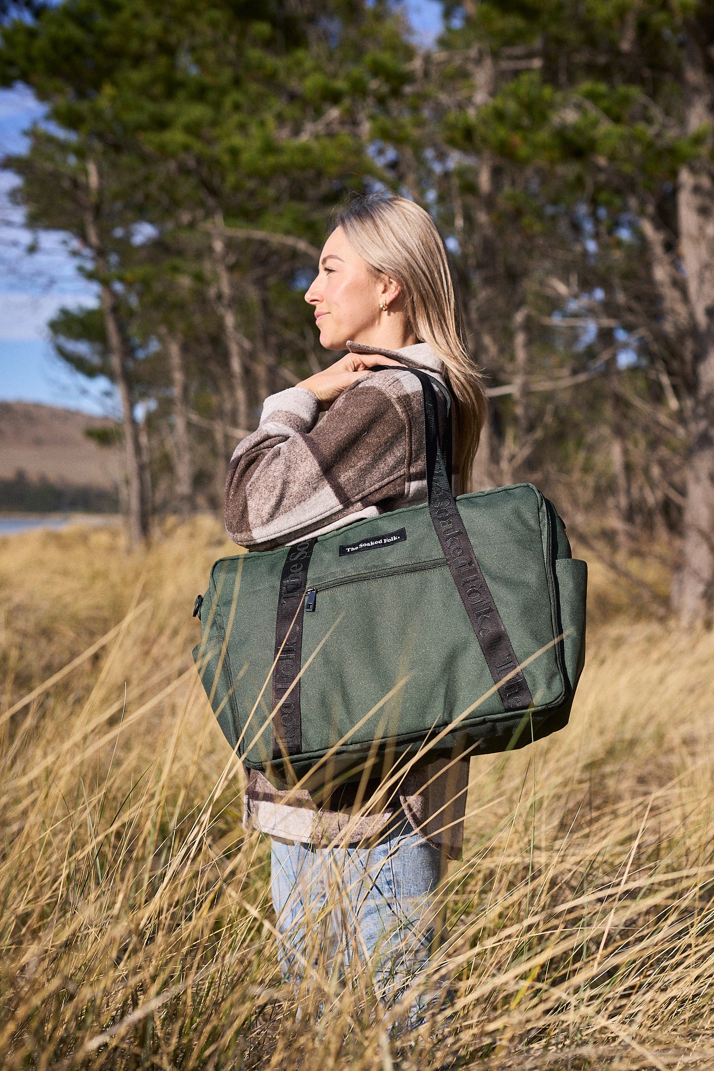The Soaked Tote - Forest Green
